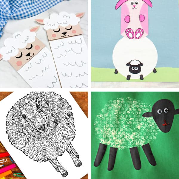 Spring Sheep Crafts For Kids 25-28.