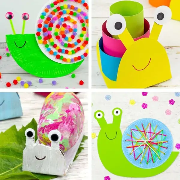 Snail Crafts for Kids 1-4.