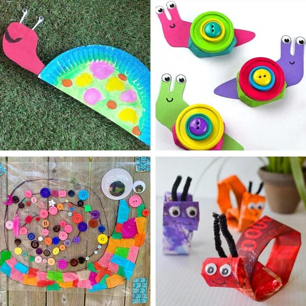 Snail Crafts for Kids 21-24.