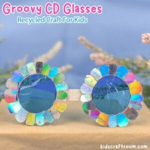 Groovy CD Glasses Craft For Kids