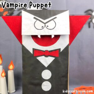 Paper Bag Vampire Puppet