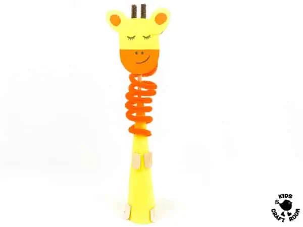 paper Giraffe Craft step 9.