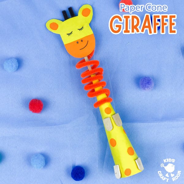 Paper Cone Giraffe Craft