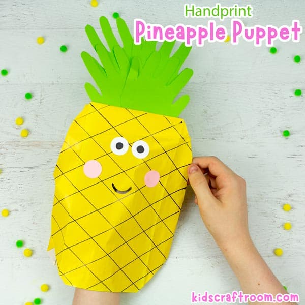 Pineapple Paper Bag Puppet