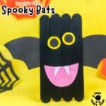 Popsicle Stick Bat Craft