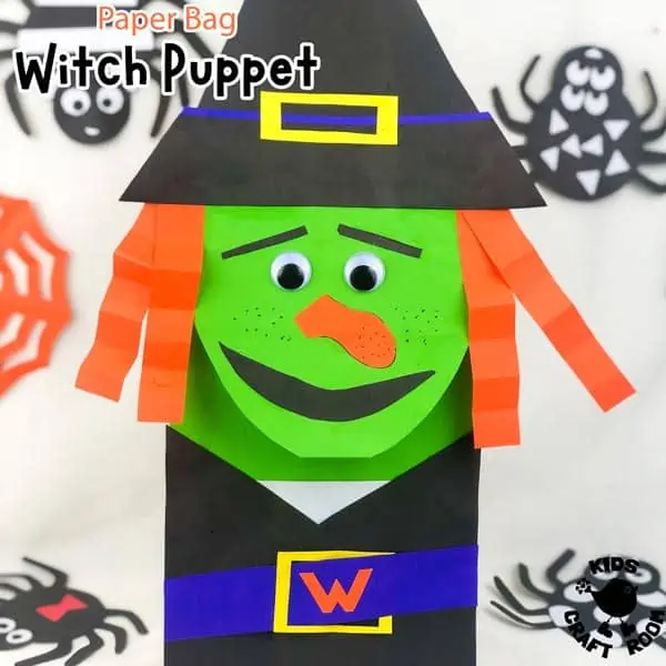 Paper Bag Witch Puppet
