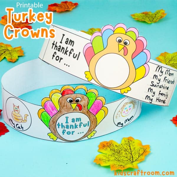 I Am Thankful Turkey Crowns