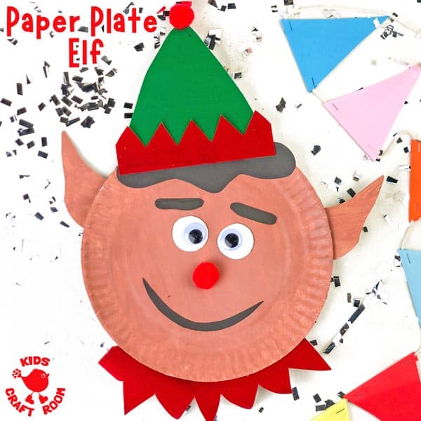 Paper Plate Elf Craft