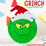 Paper Plate Grinch Craft