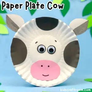 Paper Plate Cow Craft For Kids