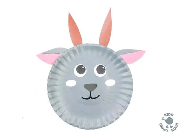 Paper Plate Goat Craft For Kids step 8.