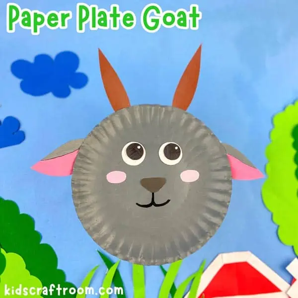 Paper Plate Goat Craft For Kids