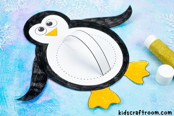 Pot Belly Penguin Craft step 6.