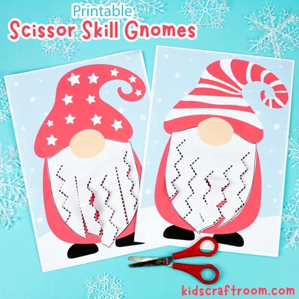 Christmas Gnome Cutting Practice