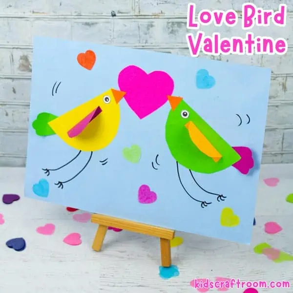 Valentine Love Bird Craft (Free Printable)
