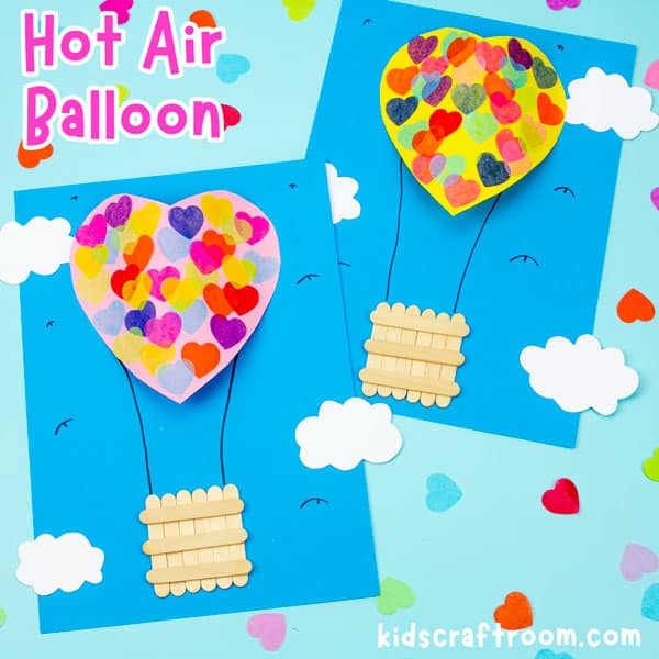 Heart Hot Air Balloon Craft