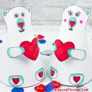Valentine Polar Bear Craft (Free Printable)