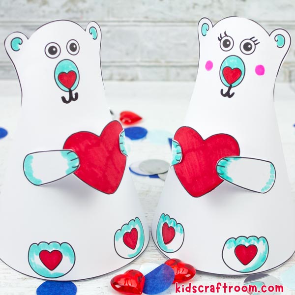 Valentine Polar Bear Craft