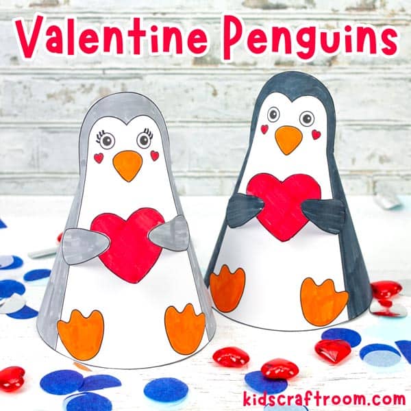 Valentine Penguin Craft (Free Printable)