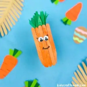 Popsicle Stick Carrot Craft