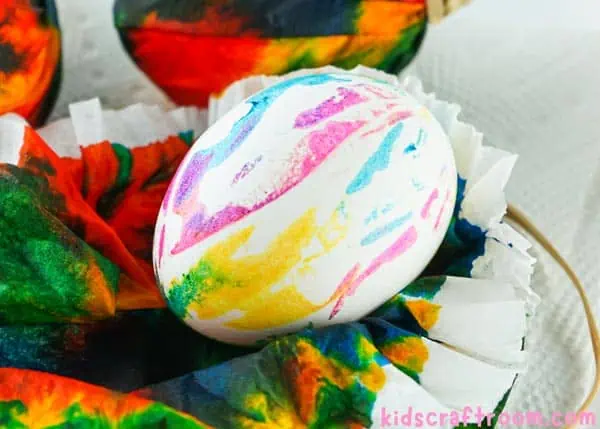 How To Tie Dye Easter Eggs step 4.