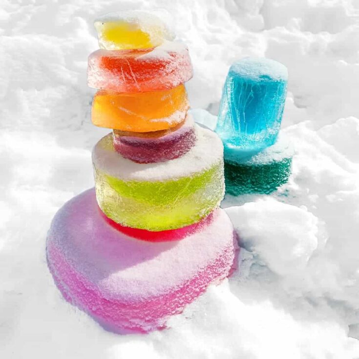 Image for Make Stacked Ice Sculptures from Colorful Ice Blocks