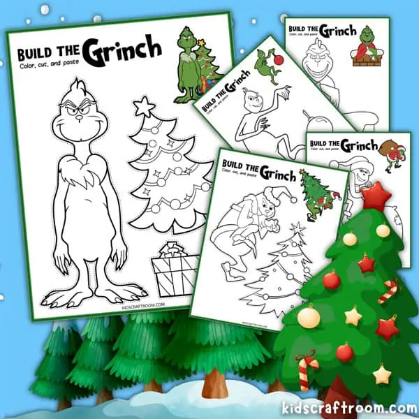 Build The Grinch Coloring Pages (Free Printable)