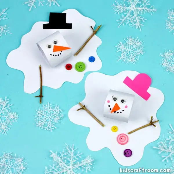 Fun Melting Snowman Craft For Kids