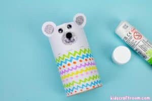 Cute Paper Roll Polar Bear Craft For Kids To Make - Kids Craft Room