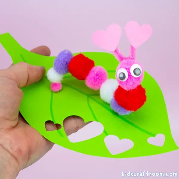 Easy Caterpillar Valentine Craft For Kids