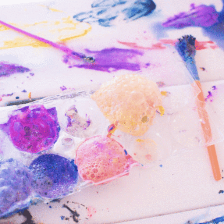 Image for Taste-Safe Fizzy Flour Paint Recipe